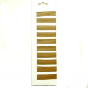 GOLD STRAIGHT HAIRGRIPS MAT(60 PCS) 7 cm