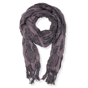 WOMEN'S SCARF PINK WITH FRINGES                                                                   SZAL-27