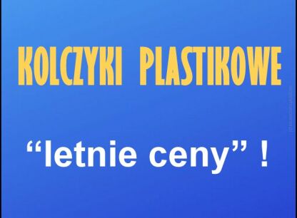 KOLCZYKI PLASTIKOWE/RÓŻNE