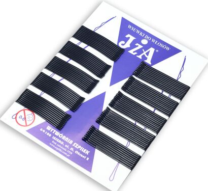 WSUWKI DO WŁOSÓW IZA CZARNE PROSTE 6 CM 100 SZTUK              (006/100)