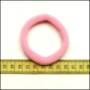 GUMKI DO WŁOSÓW FROTKI DUŻE-JASNY RÓŻ (10 SZT) 0245-58 - 3