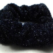 GUMKA DO WŁOSÓW SCRUNCHIE GRANATOWA ZE SREBRNĄ NITKĄ 0103-501 - 2