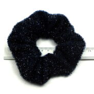 GUMKA DO WŁOSÓW SCRUNCHIE GRANATOWA ZE SREBRNĄ NITKĄ 0103-501 - 3