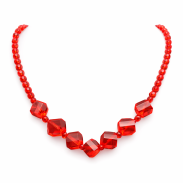 KORALE CZERWONE GEOMETRYCZNE TRANSPARENTNE 0665-20 - 2