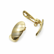 KLIPSY OZDOBNE-OWALNE W ZŁOTYM KOLORZE  0611-791 - 3