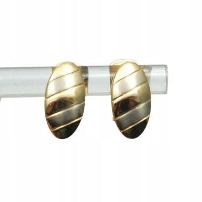 KLIPSY OZDOBNE-OWALNE W ZŁOTYM KOLORZE  0611-791