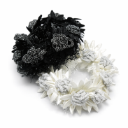 GUMKI DO WŁOSÓW OZDOBNE Z KWIATKAMI 2 SZTUKI                                                  (0176-23 SAH) - 4