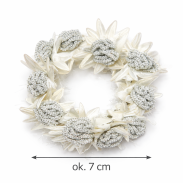 GUMKI DO WŁOSÓW OZDOBNE Z KWIATKAMI 2 SZTUKI                                                  (0176-23 SAH) - 2