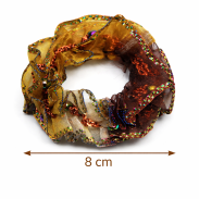 GUMKI DO WŁOSÓW SCRUNCHIE KOLOROWE 3 SZTUKI                                                  (0195-14 SAH) - 3