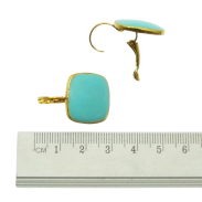 KOLCZYKI WISZĄCE EMALIOWANE NIEBIESKIE                                           (1641-1 SAM) - 2