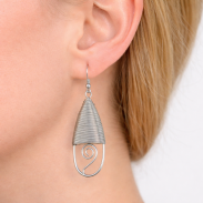 KOLCZYKI METALOWE WISZĄCE 