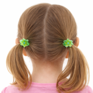 GUMKI DO WŁOSÓW DZIECIĘCE ZIELONE GWIAZDKI 4 SZTUKI (0194-36 SAMH) - 3