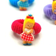 GUMKI DO WŁOSÓW DZIECIĘCE DZEWCZYNKA W SPÓDNICZCE 12 SZTUK 0289-12 - 2