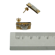 KLIPSY OZDOBNE W KOLORZE ZŁOTYM                                                      (8757-1 SA) - 2