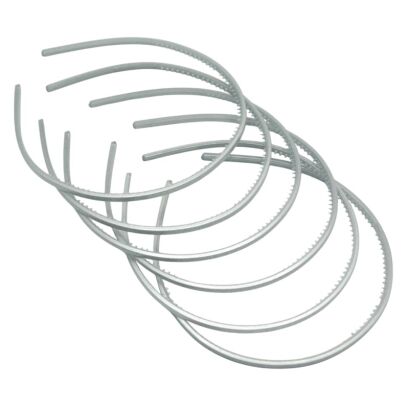 OPASKI CIENKIE SREBRNE BROKATOWE 12 SZTUK (0323-44 SA)