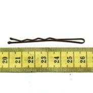 WSUWKA KARBOWANA BRĄZ MATOWA 6CM 2 KULKI 100 SZTUK                                                                                            (316/100 MAT) - 2