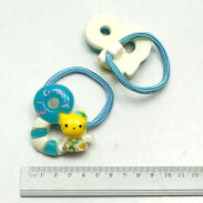 GUMKI DO WŁOSÓW DZIECIĘCE Z KOTEK 4 SZTUKI MIX KOLOR (0620 SA) - 2