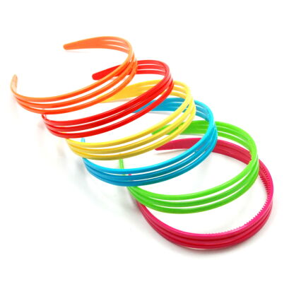 OPASKI DO WŁOSÓW POTRÓJNE KOLOROWE 6 SZTUK                                                                          (0298 SAM)