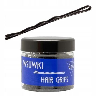 WSUWKI DO WŁOSÓW IZA KARBOWANE CZARNE 5 CM 2 KULKI 500G               (305/G)