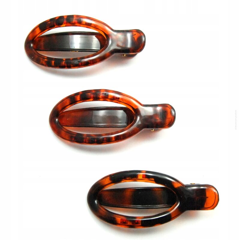 SPINKI / PELIKANY DO WŁOSÓW BRĄZOWE 3 SZTUKI                                                                        (PED-16 SAH)