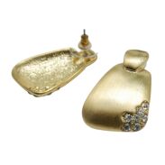 KOLCZYKI METALOWE OZDOBNE W ZŁOTYM KOLORZE Z CYRKONIAMI                                                                            (7839 SA) - 3