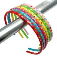 OPASKI DO WŁOSÓW KOLOROWE W SERDUSZKA 6 SZTUK                                                       (0323-11 SAH) - 2