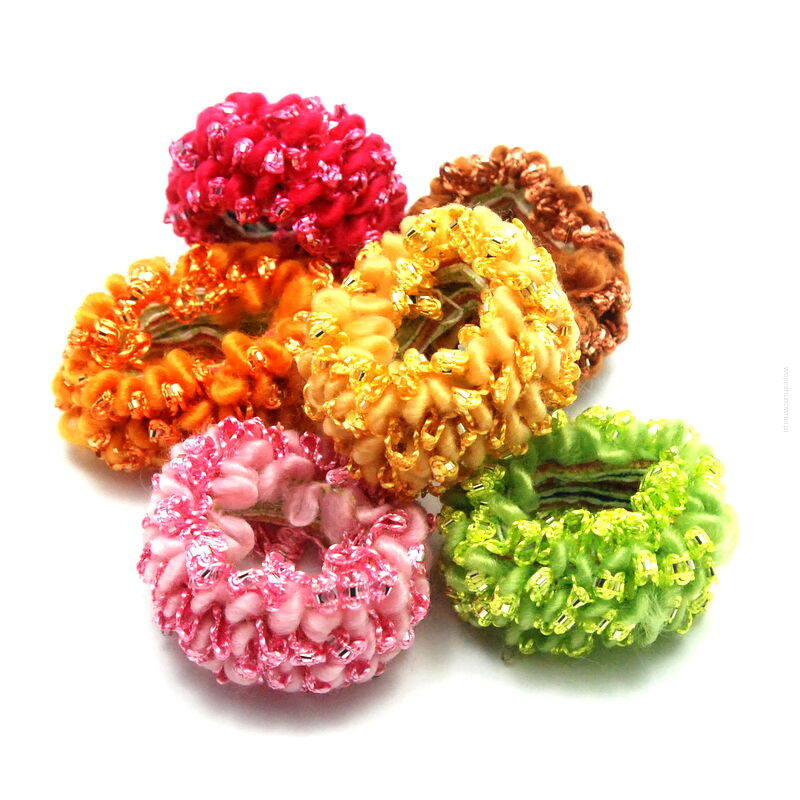 GUMKI DO WŁOSÓW FROTKI DUŻE KOLOROWE 12 SZTUK (0060 SA)