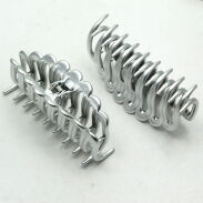 SZCZĘKI DO WŁOSÓW DUŻE MATOWE SREBRNE (2 SZTUKI)                                                                   0162-28 - 2