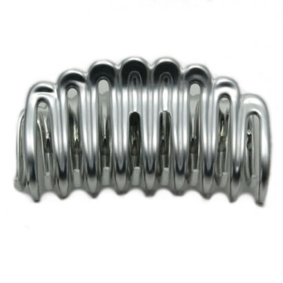 SZCZĘKI DO WŁOSÓW DUŻE MATOWE SREBRNE (2 SZTUKI)                                                                   0162-28