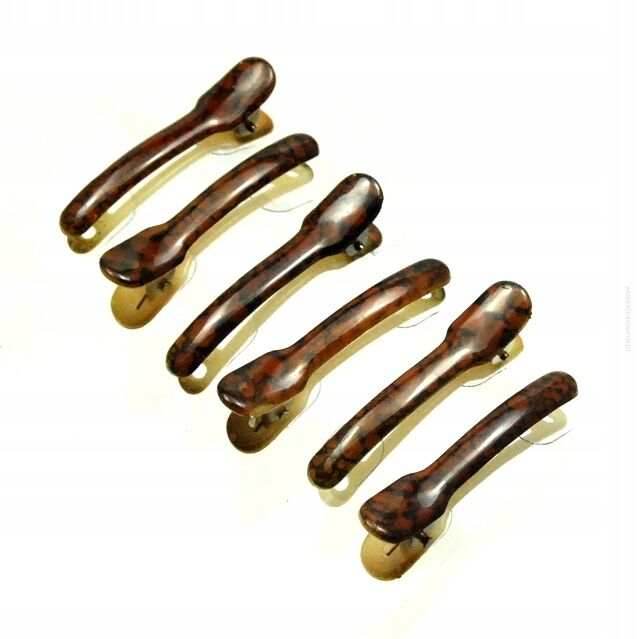 SPINKI DO WŁOSÓW PELIKANY BRĄZOWE 6 SZTUK                                       (0317-514 SAH)