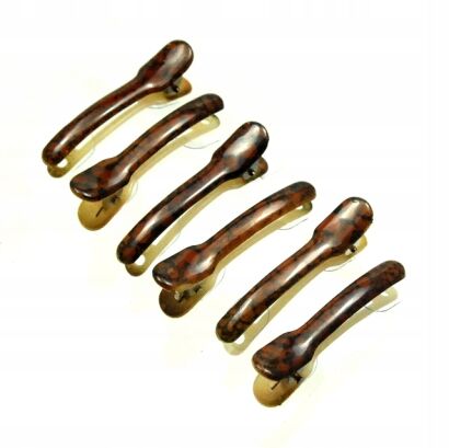 SPINKI DO WŁOSÓW PELIKANY BRĄZOWE 6 SZTUK                                       (0317-514 SAH)