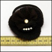 BROSZKI / PELIKANY / GUMKI DO WŁOSÓW KOLOR SZARY CZARNY (3 SZTUKI)   0615-60 - 2