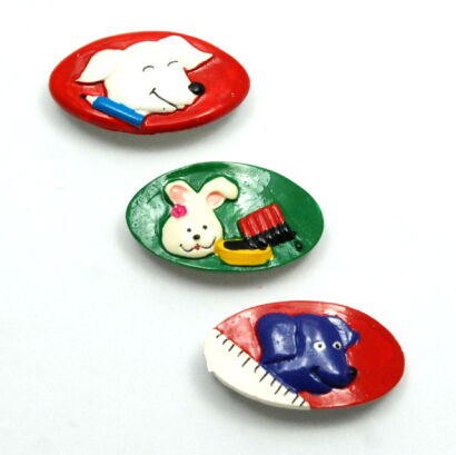 KLAMRY / SPINKI DZIECIĘCE KOLOROWE 3 SZTUKI                                                                        (0209-518 A)