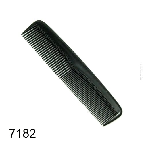 GRZEBIEŃ PLASTIKOWY CZARNY 13 CM – DO CODZIENNEGO CZESANIA I MODELOWANIA WŁOSÓW (7182)