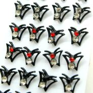 KOLCZYKI NA PALETCE (12 PAR) MOTWY MOTYLA 0605-158 - 2