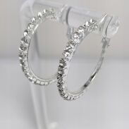 KOLCZYKI KOŁA ŚREDNIE Z CYRKONIAMI                                                                        0613-141 - 2