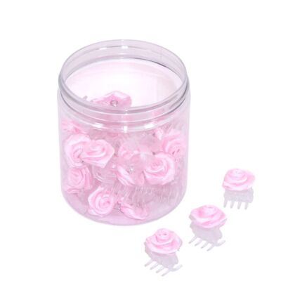 SZCZĘKI RÓŻYCZKI RÓŻOWE-JASNE 30 SZTUK                                             (0036/P/30)