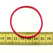 GUMKI DO WŁOSÓW CIENKIE KOLOROWE  BEZ BLASZKI (100 SZTUK) R3/M/3 - 2