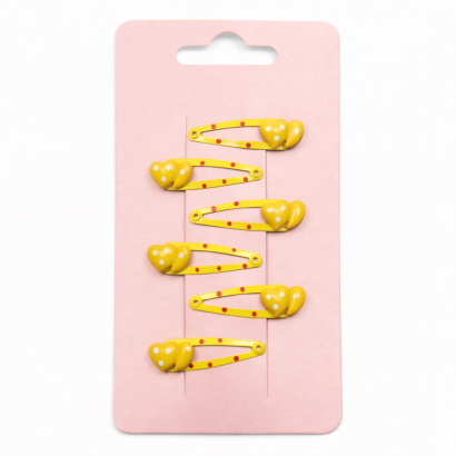 SPINKI / PYKI DO WŁOSÓW Z SERDUSZKAMI 6 SZTUK (0301-18 SAH)