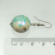 KOMPLET BIŻUTERII KORALE +KOLCZYKI TURKUSOWY 0644-19 - 3