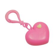 BRELOKI PLASTIKOWE W KSZTAŁCIE SERCA  6 SZTUK                                      (0317-110 A/S) - 2