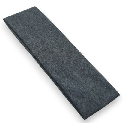 OPASKA ELASTYCZNA "CIEMNY POPIEL" WĄSKA 5 CM                                        (0171-28)