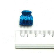 SZCZĘKI / KRABIKI BROKATOWE MAŁE NIEBIESKIE (50 SZTUK)                                0245-65 - 3