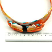 OPASKI DO WŁOSÓW SZEROKIE Z KOKARDKĄ W KROPKI KOLOROWE 3 SZTUKI (0214-5 SA) - 4