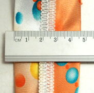 OPASKI DO WŁOSÓW SZEROKIE Z KOKARDKĄ W KROPKI KOLOROWE 3 SZTUKI (0214-5 SA) - 5