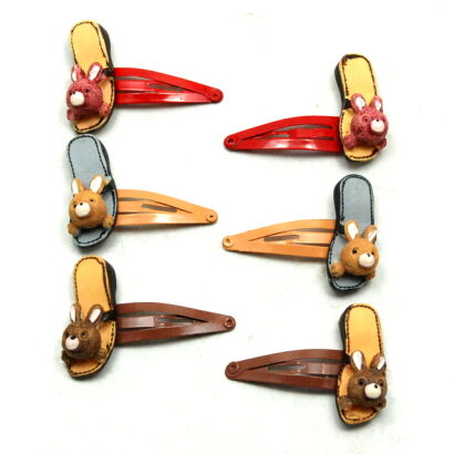 PYKI / SPINKI DO WŁOSÓW DZIECIĘCE "KLAPKI" 6 SZTUK (0301-3)