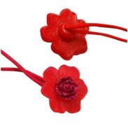 GUMKI DO WŁOSÓW DZIECIĘCE KWIATKI 12 SZTUK (0354 SA) - 2