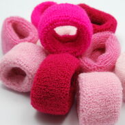 GUMKI FROTKI DO WŁOSÓW GIGANT ODCIENIE RÓŻU 10 SZTUK      (0140-1 SA) - 2