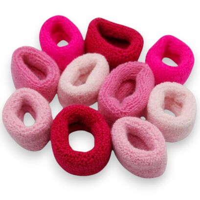 GUMKI FROTKI DO WŁOSÓW GIGANT ODCIENIE RÓŻU 10 SZTUK      (0140-1 SA)