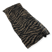 SZAL DAMSKI BRĄZOWO-CZARNY                                                                                            SZAL-1 - 3